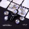 Diamante Cristal Moonlight para Uñas Forma Especial Diamante Puntiagudo Amor Azúcar de Roca Mariposa Mágico Blanco Joyería para Uñas al por Mayor