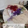 Delphinium francés de 1,4 m, flor artificial para arreglos florales caseros, camino de boda, decoración de alta calidad, hotel, flor falsa suave