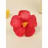 Novo Encantador Design de Grampo de Cabelo Flor Gesang Flor de Hibisco Simulada Clipe para Franja Clipe Lateral Versátil Adorno de Cabeça Doce para Mulheres