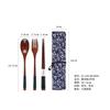 Yfjy Yafu Casa Colher, Garfo e Hashi de Madeira Estilo Japonês Lfgb Talheres de Madeira Conjunto de Talheres Portátil para Uma Pessoa Utensílios de Piquenique