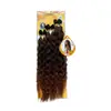 Popular Juego de 6 Extensiones de Cabello Sintético de Color Degradado para Comercio Exterior, Suministro Directo de la Fábrica Origen, Fibra Sintética Tejida