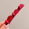 Pinza de Pico de Pato para Cabello Corto, Horquilla Trenzada, Accesorio para el Cabello, Pinza de Terciopelo, Pinza para el Flequillo Lateral de Mujer, No Daña el Cabello