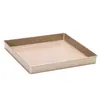 Molde Cuadrado para Hornear de 11 Pulgadas Herramientas Antiadherentes para Hornear Molde para Galletas de Copo de Nieve de Turrón Molde para Pastel Herramientas de Molienda para Hornear