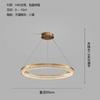 Lustre de Cobre de Espectro Total, Iluminação Principal para o Hall, Iluminação de Design Minimalista para Sala de Jantar, Controle Residencial Inteligente, Mesa de Jantar de Luxo Leve