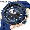 Nuevo reloj MEGIR MEGIR Reloj cronógrafo multifuncional de cuarzo Reloj luminoso para hombre Reloj deportivo para hombre 2200