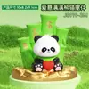 Procesamiento Personalizado de Bambú de la Suerte Panda Rojo Saludando y Asintiendo Panda Adornos Solares para Coche Regalos de Inauguración