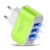 Cargador Múltiple USB Candy 3 Puertos 5V/2A Luz Led Inteligente Emisora de Luz Múltiples Puertos USB Portátil Cabezal de Carga para Viaje