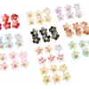 Cuentas Colgantes Flor de Cerezo de Vidrio de 10 mm Hechas a Mano Kit de Materiales para Pulsera DIY Collar Accesorios de Joyería