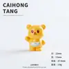 Série Loja de Sobremesas de Resina Urso Manteiga Desenho Animado Acessórios DIY Enfeites de Mesa Pequenos Pingentes Adereços para Vídeos Curtos