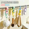Gancho para pipa tipo clip de dopamina, clip de cocina, sin taladro, móvil, deslizante, estante de plástico para toallas