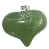 Colgante Corazón de Cristal Natural Corazón de Melocotón Moda Europea y Americana Collar Accesorios para Collares Exportación de Joyería para Ebay Amazon