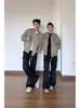 Jaqueta Aviador Retrô Americana High Street para Homens e Mulheres, Design de Primavera e Outono, Jaqueta Baseball Casual Solta para Trabalho Tendência