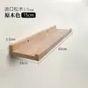 Estante de Pared de Madera Maciza para Sala de Estar, Comedor, Dormitorio, Estante Decorativo para Pared de Fondo Montado en la Pared, Estante Recto para Uñas
