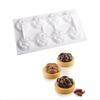 8 peças de amêndoa grãos de café mousse bolo molde de cozimento suculento fondant silicone molde aromaterapia vela decoração