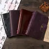Caderno de Couro Padrão Vintage Personalizado A5, Caderno de Viagem de Couro Bovino Genuíno com Fivela, Bloco de Notas de Folhas Soltas