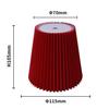 Lámpara de Mesa Plisada de Tela Pantalla Hotel Casa de Familia Dormitorio Lámpara de Pared Cubierta de Concha Luz Nocturna Decorativa Pantalla Plegable de PP