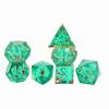Factory Direct Supply Multi-Surface pontiagudo resina jogo de tabuleiro DND sete peças pacote 4-20 superfície correndo grupo dados dados transparentes
