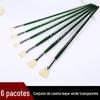 Bacia de água chongzhi 6 transparente verde leque caneta terno aquarela guache caneta conjunto pincel de óleo fornecimento direto da fábrica