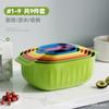 Envío Gratis Cesto Escurridor para Fregadero de Verduras Nuevo Hogar Cocina Cesto para Verduras de Doble Capa Filtro de Agua Palangana para Verduras Sala de Estar Plato para Frutas