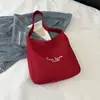 Nova Bolsa Tote Outono 2025 Feminina Casual Grande Capacidade Bolsa Casual de Lona Bolsa de Ombro para Estudantes e Trajeto