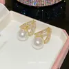 Pendientes de Botón de Flor Delicados y Versátiles de Plata S925 para Mujer, Pendientes de Perla de Lujo de Gama Alta, Accesorios para Orejas de Moda y Elegantes