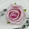 Nuevo producto transfronterizo: Cabezas de Flores de Rosa Artificiales, Rosas de Terciopelo con Perlas, Decoración de Pared de Flores para Salón de Bodas, Cabezas de Flores Artificiales, Accesorios para Fotografía