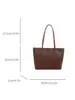 Bolso tote de oficina de alta gama para el otoño de 2026, bolso de hombro de gran capacidad, color liso, bolso para mujer al por mayor