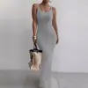 2026 Comercio Electrónico Transfronterizo Sitio Independiente Ropa Femenina Europea y Americana Amazon Ajuste Delgado Sin Mangas Vestido Elegante
