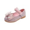Sapatos de Couro para Meninas da moda novo laço brilhante Pérola sapatos de princesa fada menina sapatos infantis com lantejoulas