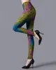 Leggings Sexy de Moda para Mujer Ajustados Adelgazantes Gran Elasticidad Estampado Leopardo Pantalones Suaves Talla Grande Explosiones