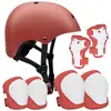 Suministro Listo de Juego de Equipo Protector de Casco Multicolor, Bicicleta Patines Patineta, Equipo Protector Infantil Anticaídas de Seguridad Deportiva