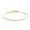 Corrente simples corrente única minimalista acessórios de verão pulseira corrente de osso de cobra minimalista uso diário versátil moda feminina fabricante requintado