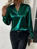 Estação Independente de Roupas Femininas Europeias e Americanas da Amazon 2026 Transfronteiriça Camisa estilo francês com design de pintura a óleo retrô, camisa de manga comprida para mulheres