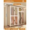 Guarda-roupa de Aço para Uso Doméstico, Adequado para Quarto de Aluguel, Fácil de Montar, Armário de Metal Resistente e Durável, Armário de Armazenamento de Ferro
