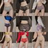 Ropa Interior de Encaje con Degradado para Mujer, de Cintura Media, Alta Elasticidad, Cómoda y Transpirable, Ropa Interior de Grafeno de Limón para Mujer 7549 #