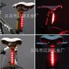 Nova luz traseira de bicicleta com 5 LEDs luz de bicicleta luz traseira de carro vermelha luz traseira longa aviso