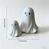 Nuevo producto transfronterizo: Lindo fantasma blanco decoración de fiesta de Halloween, adorno de escritorio, decoración de escritorio de estudio, pieza decorativa pequeña