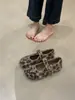 Novos Sapatos Birkenstock Quentes de Pelúcia Estilo Retrô para Inverno Feminino, Bico Redondo Versátil com Cadarço Casual Solado Macio Sapatos Mary Jane