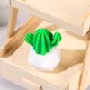 Venda por atacado casa de boneca simulação multi-carne cacto bola pequeno vaso de mesa cacto micro paisagem ecológica garrafa diy ornamentos