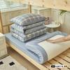 Conjunto de Roupa de Cama Três Peças Estilo Japonês Nishikawa 100% Algodão para Cama de Solteiro, Capa de Edredom e Lençol de Algodão Lavado, Adequado para Todas as Estações