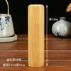 Tubo de Embalagem Portátil de Bambu Roxo de Seção Única e Dupla Tubo de Bambu Selado Artesanal Polido Aeração de Chá Tubo de Bambu de Seção Dupla Recipiente de Chá