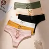 Estilo de Venta Caliente Europeo y Americano Pantalones Cortos Deportivos de Fitness para Mujer Metal Hueco Cruzado Tentación Moda Tanga para Mujer Comercio Exterior al Por Mayor