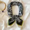 Bonita Bufanda Pequeña Estilo Ins de Corea del Sur Combinable a la Moda Primavera y Otoño Decorativa Bufanda Cuadrada Lazo para el Cabello Lazo para Bolsa Bufanda Delgada