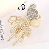 Nuevos Accesorios para el Cabello de Lujo Accesible Estilo Coreano para Mujeres con Pasador de Mariposa Calado con Diamantes, Pasador Versátil de Flor Ojo de Gato, Clip Lateral para Flequillo
