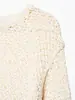 Primavera 2026 Nueva Ropa para Mujer Estilo Europeo y Americano Moda Ruffle Capas Decorativas Manga Larga Chaqueta de Punto Color Sólido