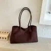 Bolsa Tote de Gran Capacidad para Viajes Cotidianos Nuevo Estilo Otoño 2026 Bolso de Mano con Sensación Relajada Alta Apariencia Color Sólido Bolso de Hombro para Viajes