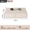 Gabinete de TV Branco Estilo Creme Francês Arredondado Combinação Mesa de Centro Moderna Simples Sala de Estar Casa Apartamento Pequeno de Chão Minimalista