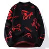 Novo Suéter Vermelho para Homens, Inverno 2026 Ano do Cavalo, Tricô Festivo de Ano Novo, Camada Interna Base