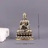 Latón Vintage Ocho Santos Patronos Buda Vairocana Adorno de Escritorio Artesanías Decoraciones de Bronce Viejo Pequeños Adornos
