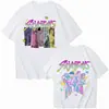 Kpop Demon Slayer Merch de Fans Mira Rumi Zoey Huntrix Camiseta Verano Camiseta Gráfica